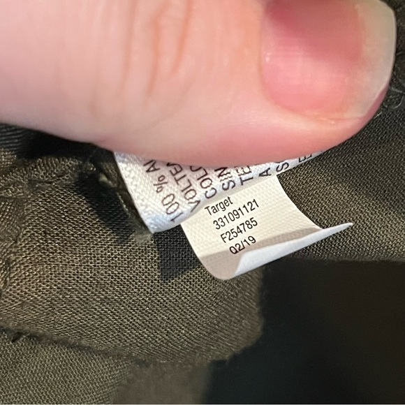 Wild Fable size small olive army green snap up drawstring romper - Picture 5 of 10